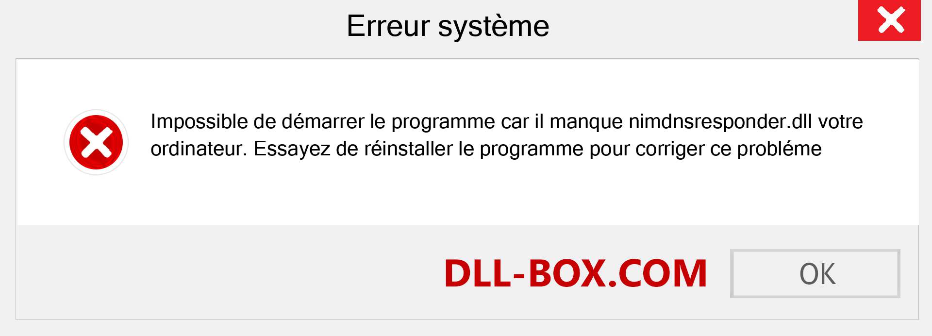 Le fichier nimdnsresponder.dll est manquant ?. Télécharger pour Windows 7, 8, 10 - Correction de l'erreur manquante nimdnsresponder dll sur Windows, photos, images